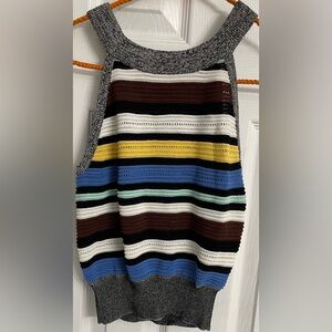Urban Revivo Multicolor Striped Knit Crop Top